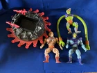 Vintage MOTU Lot of 4 He-Man, Skeletor, Sssqueeze, Rotan Evil Assault Vehicle