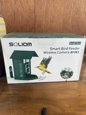 Soliom smart bird feeder BF08 AI identify species solar wifi camera NEW