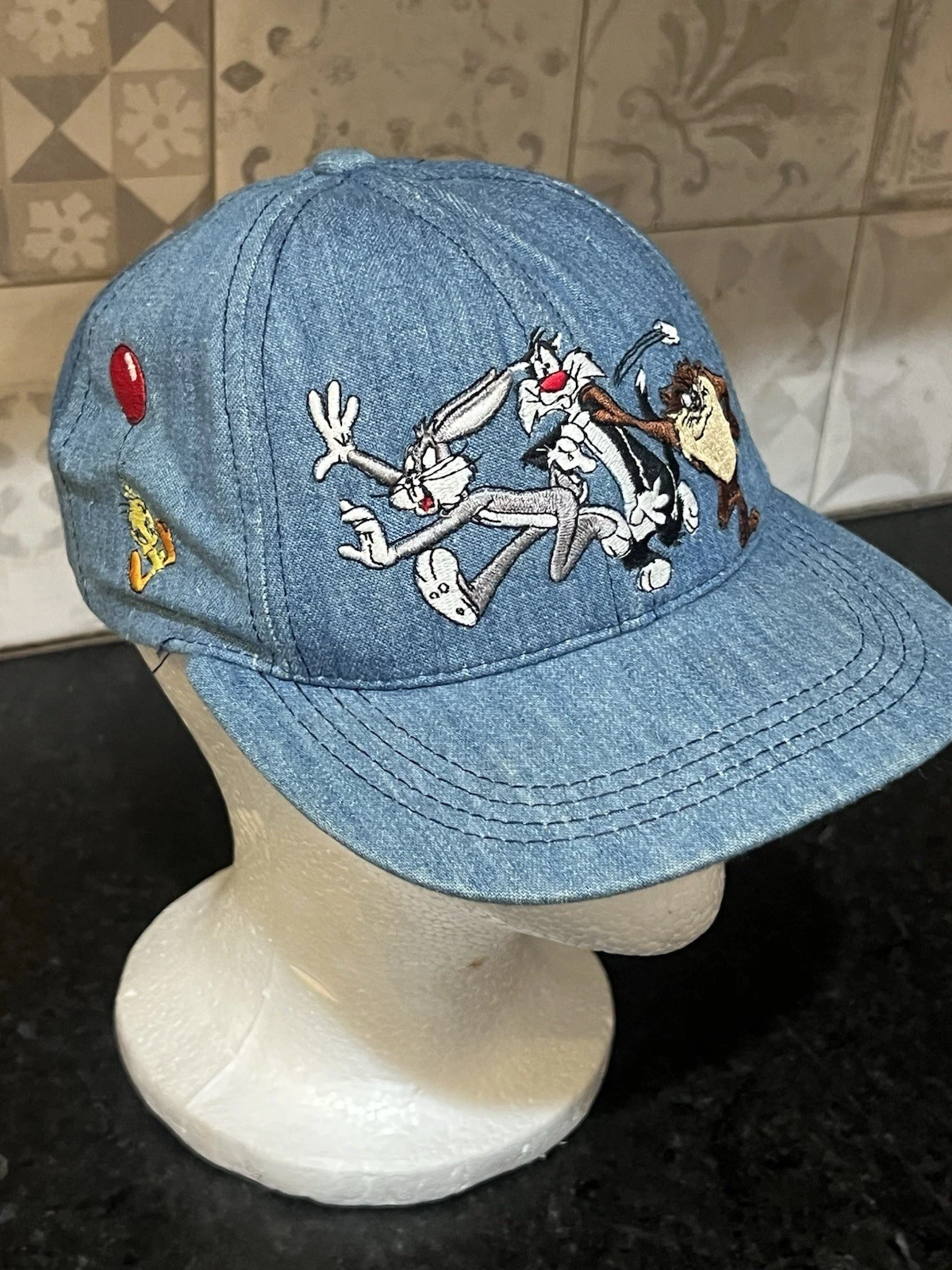 Vintage 1996 Looney Tunes Warner Bros Vintage Hat kids Denim OSFM
Opens in a new window or tab
