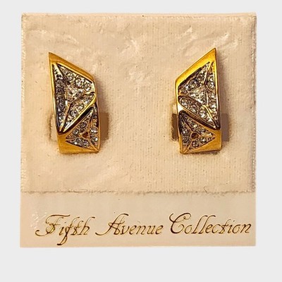 FIFTH AVENUE COLLECTION ''STEP UP''  GEOMETRIC-SHAPED EARRINGS ORIGINAL CARD