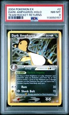 2004 POKEMON TEAM ROCKET RETURNS DARK AMPHAROS #2 HOLO PSA 8 NM #113050157 on eBay