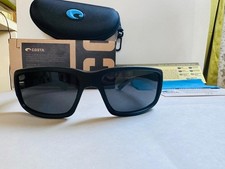 Costa Del Mar FANTAIL Matte Black Frame 580P Polarized Lenses Sunglasses New