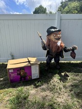 Home Accents 4.5 Ft. Gruesome Grounds Animated Led Cursed Clover Leprechaun Prop