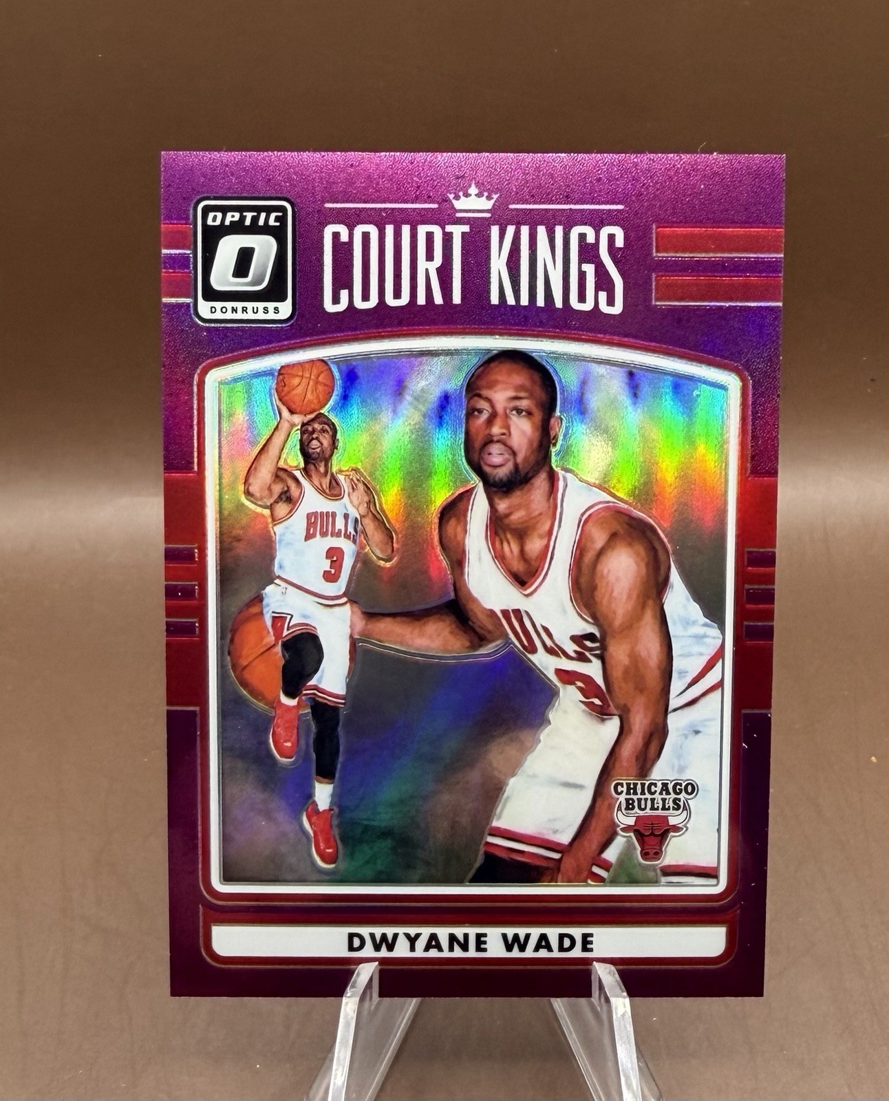 2016-17 Panini Donruss Optic - Court Kings Dwyane Wade #3 Purple Prizm