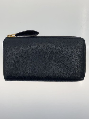 Louis Vuitton Long Wallet Portefeuille Comet Trillon Cowhide Blk Women's Used
