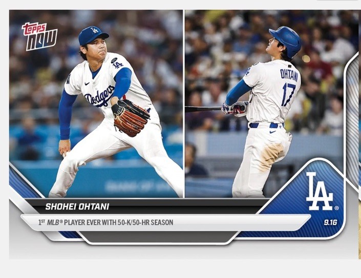Shohei Ohtani 50 K's 50 HRs Record 2025 MLB Topps NOW Card
