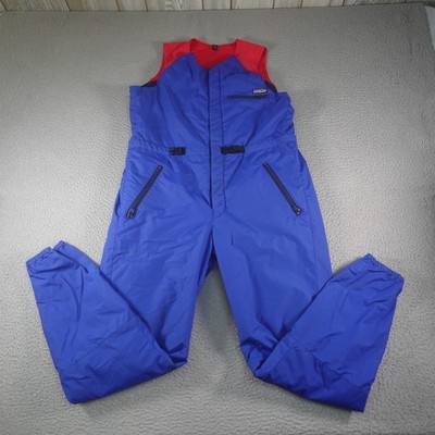 Vintage Patagonia Snow Bib Overalls Mens Medium Blue Ski Insulated Made USA
