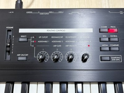 Korg TR61 61-Key Keyboard Synthesizer with Adapter Used from Japan