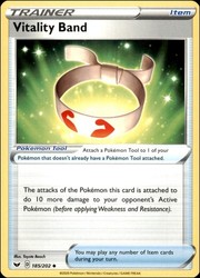 Vitality Band 185/202 Uncommon Sword & Shield Base Set Pokemon TCG