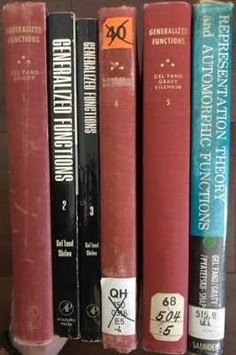 Generalized Functions 6 Vol. Set:  Isarel M. Gelfand, Georgi E. Shilov 