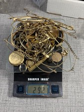10k, 12k, 14k Gold Filled Jewelry Pocket Watch Eyeglass Recovery Lot 292G
