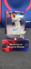 Maykel Coret 2025 Bowman Chrome #CPAMC Purple Refractor Auto 1st RC /250 RAYS MW