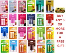 Moisturising Lip Balm Salve Twin Pack Dry Chapped Lips 24 Different Flavours UK