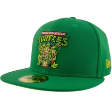 Teenage Mutant Ninja Turtles Group Logo New Era 59Fifty Fitted Hat Green