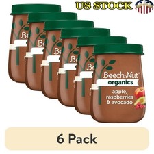 Organic Baby Food Puree 6 Pack Apple Raspberry Avocado Stage 2 Gluten Dairy Free