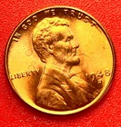 1948-D Lincoln Wheat Cent Penny GEM RED BU From an Original Bank Roll