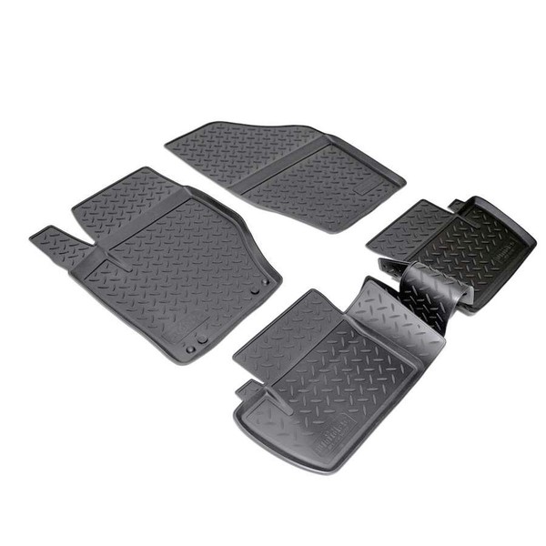 3D Gummi FußMatten FüR Citroen C4 | Typ N B7 | Bj 2010-2018 | Passgenau + Rand-image