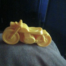 1970  s Vintage Weebles Romper Room Camper Motorcycle Yellow Plastic