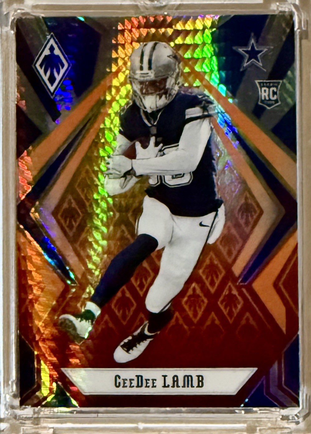 2020 Panini Phoenix #106 CeeDee Lamb (RC) Rookie Fire Burst Dallas Cowboys