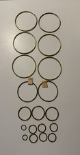 Various Sizes of Brass Tone Metal O-rings 19 Pieces for Crafts