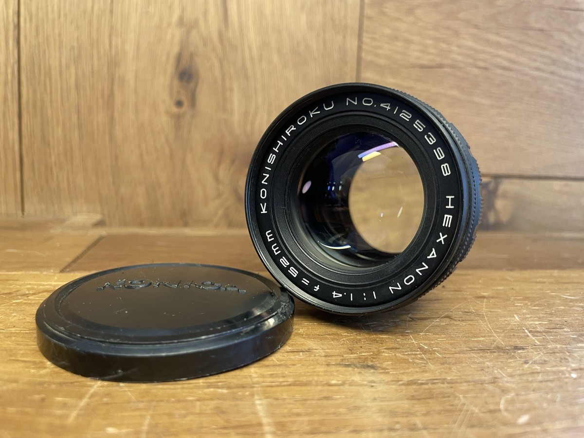 コニカ KONISHIROKU HEXANON 52mm F1.4 Fマウント 小西六のオススメ HEXANON 52mm F1.4 Fマウント | lensholic