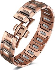 Copper Magnetic Therapy Bracelet for Men with 5X Strength Magnets99.99 Pure ...