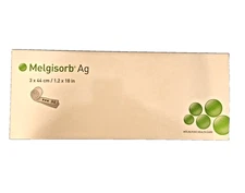 Molnlycke Melgisorb Ag Dressing 1.2 x 18 in (3 x 44 cm), Box of 10, 255600