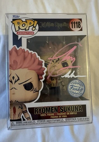 Funko Pop Jujutsu Kaisen Ryomen Sukuna Galactic Toy 1118 Signed Ray Chase PSA