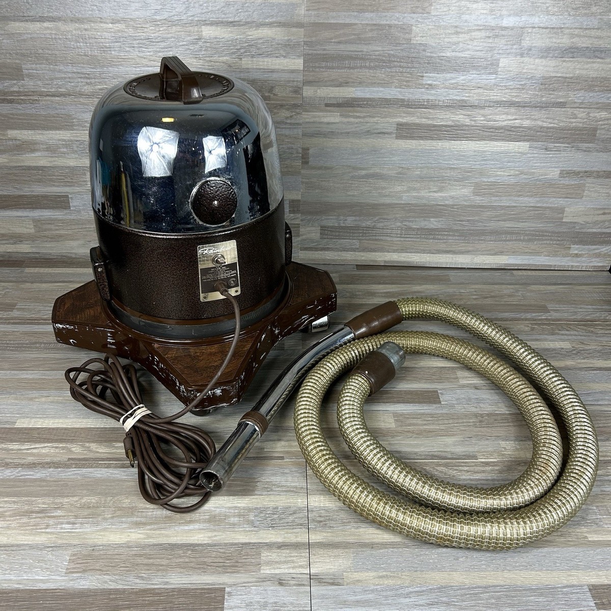 1950s Rexair Rainbow Model D2 Canister Vacuum Cleaner w/ Dolly and