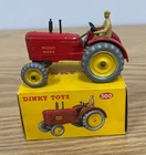 Dinky Toys Vintage #300 Massey-Harris Tractor w Original Box diecast farm model