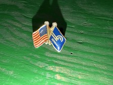 Broche revers drapeau américain Conrail