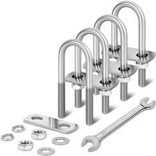 4 Sets M8 U Bolts 1-12 Inch Wide 516 X 1-12w X 3-12l Stainless Steel U B 4 Sets M8 U Bolts 1-12 Inch Wide 516 X 1-12w X 3-12l Stainless Steel U B
