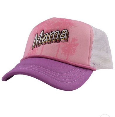 New Simply Southern MAMA Trucker Hat Baseball Cap Pink Purple Retro