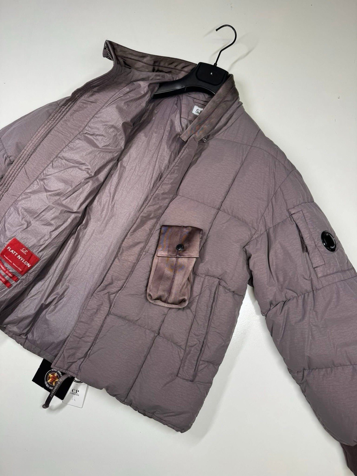 CP Company 204A Flatt Nylon down jacket in Purple Dove  - Rrp £1150 -  Small. thumbnail 2