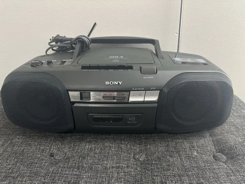 Sony CFD-6 Portable Stereo Boombox CD/Casette - RARE Vintage - Everything Works