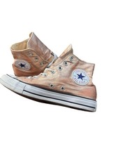 Converse Chuck Taylor All Star Hi M5/ W7 Metallic Rose Gold Sneakers 154034F
