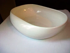 VTG. RUSSEL WRIGHT AMERICAN MODERN WHITE BY STEUBENVILLE VEGETABLE BOWL 9 7/8"