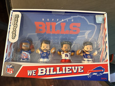 Buffalo Bills 2024 Josh Allen Dion Dawkins Matt Milano nuovo con scatola Fisher Price