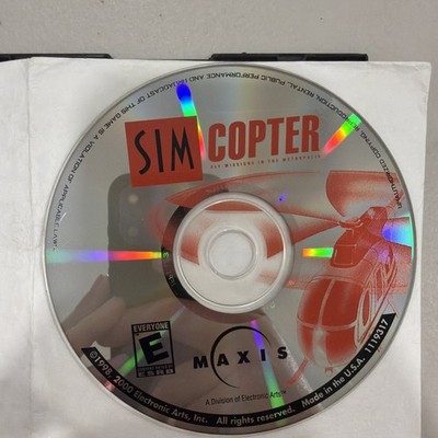 Sim Copter - (PC 1998/2000 MAXIS) - CD ONLY!!! VERY GOOD rated k-a