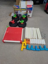 Vintage 1986 Playskool Pipeworks 1000 Basic Set Building Toy Broken Pieces