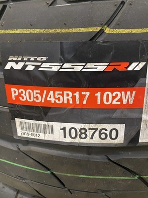 Nitto NT555R II 305/45R17 Tire for sale online | eBay