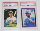 TWO Cards 1989 Donruss #33 Topps Traded #41T KEN GRIFFEY JR. ROOKIE PSA 9 MINT