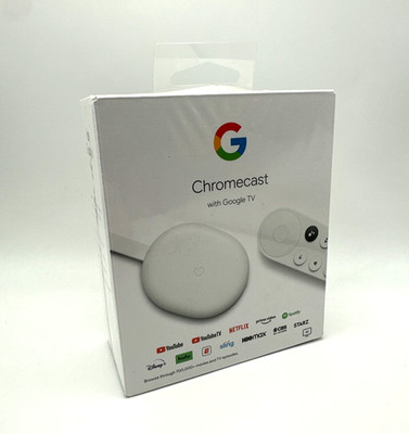 Google Chromecast With Google TV (GA01919-US) 4K - Streaming Stick - New Sealed 