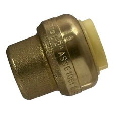 20 Pcs XFITTING Push Fit Cap, 1/2", Push-To-Connect End Cap Plug, Brass