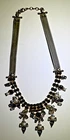 Vintage Costume Jewelry Royal Blue & Clear Rhinestone Necklace byBanana Republic