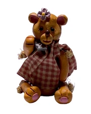 Russ Berrie Co. Teddy Bear Shelf Sitter 13900 Mini’s Kin 3" Figurine Jointed New