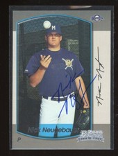2000 Bowman NICK NEUGEBAUER Signed Card autograph auto BREWERS RC