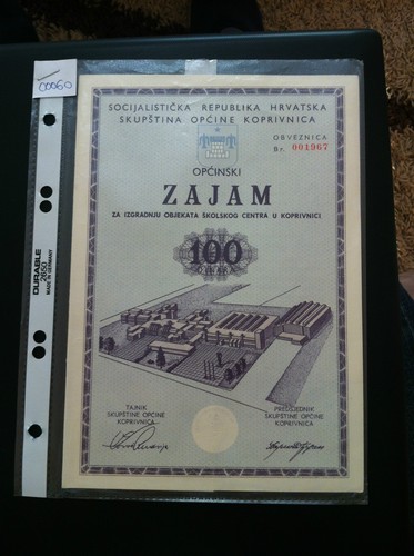 EXTRA RARRE-YUGOSLAVIA- CROATIA- 100 DINARA 1971 -loan !!! - Bild 3 von 5