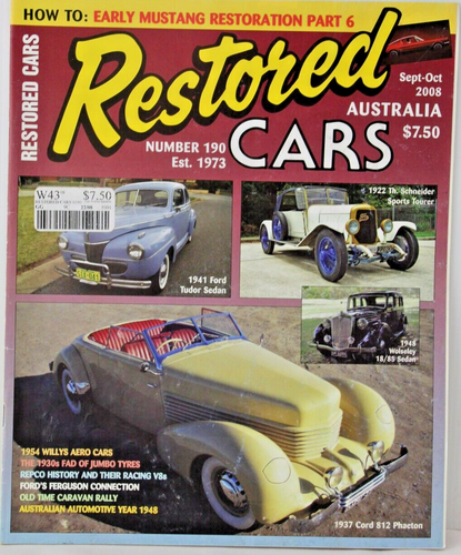 Restored Cars Australia Magazine Full Year 2008 6 Issues: 186 - 191 Classic Auto - Picture 19 of 24
