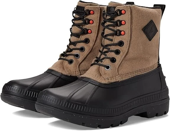 Men's Sperry Top-Sider Ice Bay Boot Seacyled Taupe Wool Size 11 Insulated WP